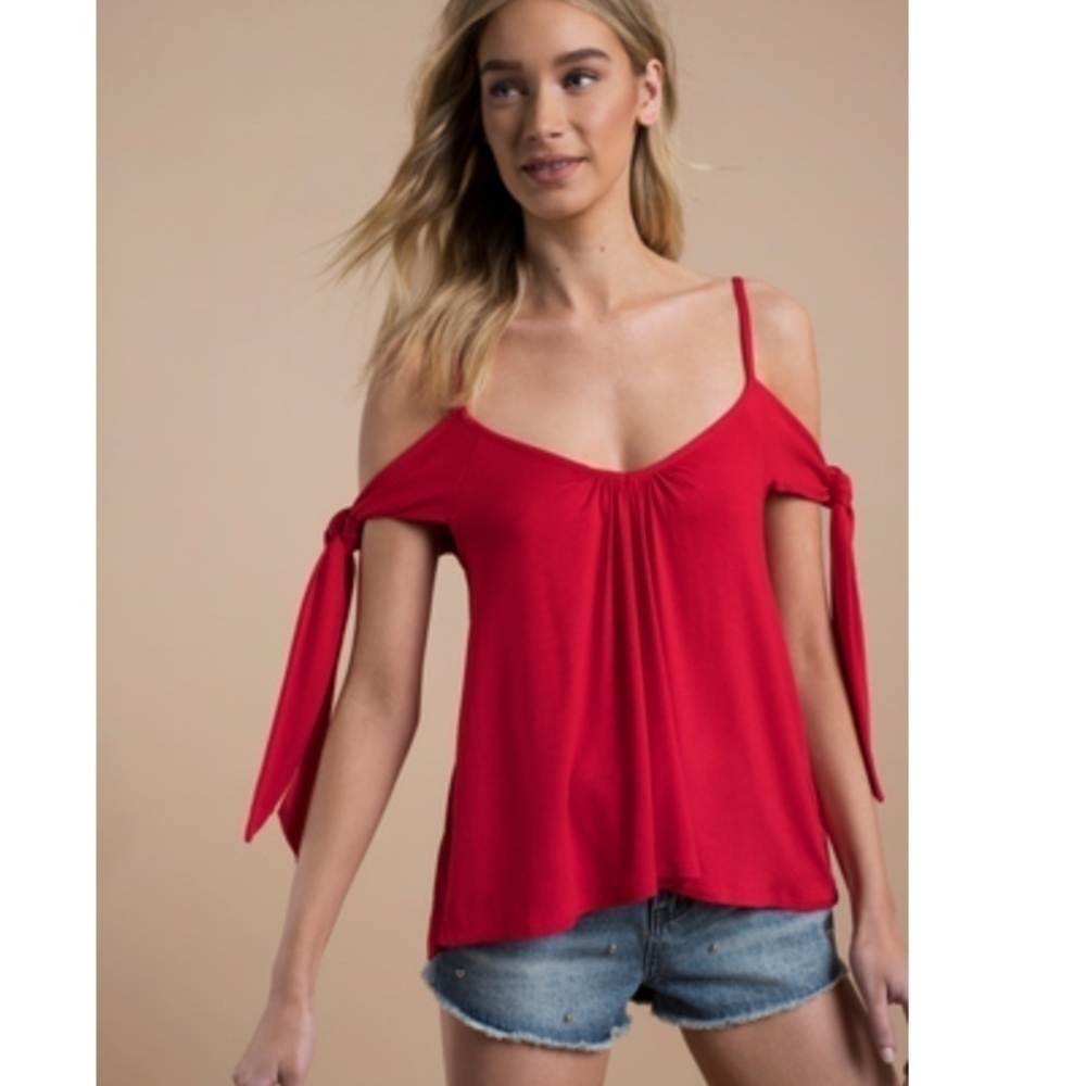 Free People Believe Me Cold Shoulder Top - Picture 4 of 4
